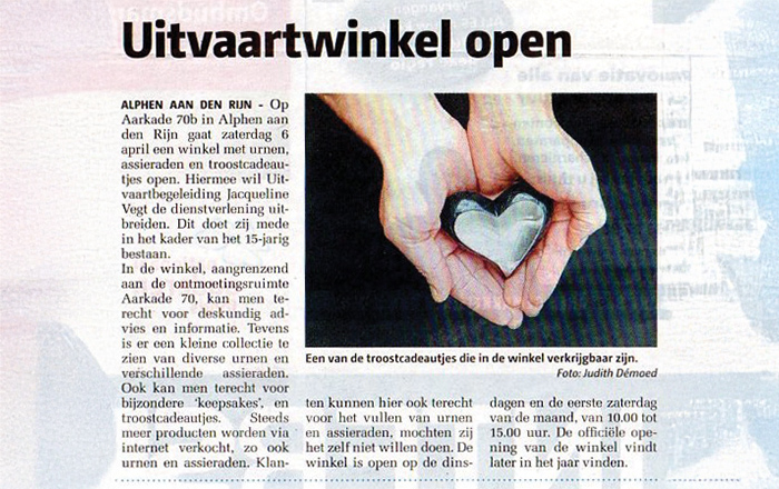 Opening Uitvaartwinkel De Aandacht